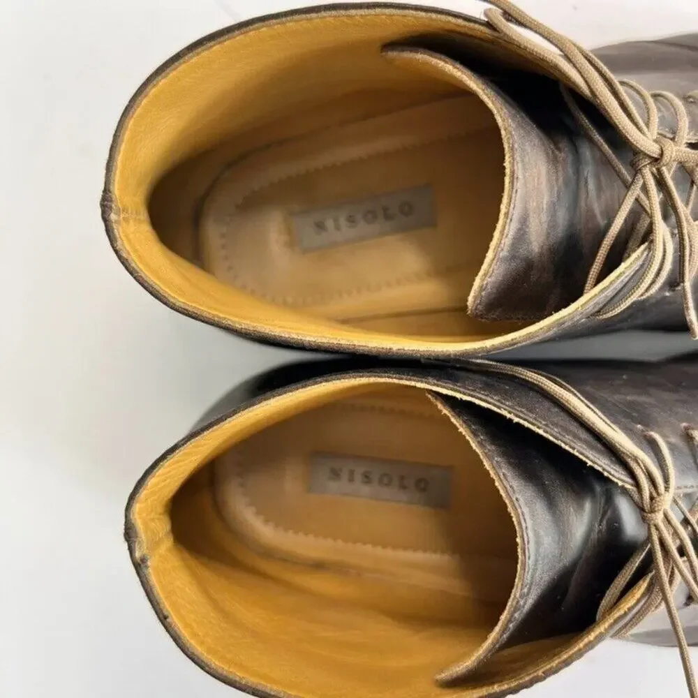 Nisolo Boots Men's Size 11.5 Brown Daytripper Leather Chukka Ankle Casual